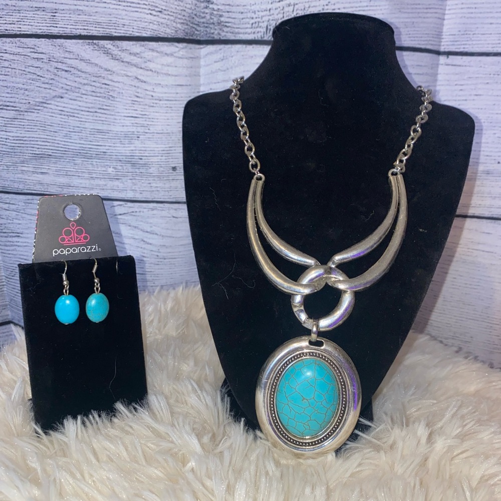 Turquoise Necklace and earring set
